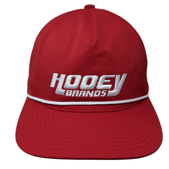 Hooey Brands Snapback 5 Panel Cap Red One Size Adjustable Embroidered 5 Panel - Picture 1 of 9